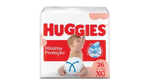 Fralda Infantil Huggies Máxima Proteção XG 26 Unidades