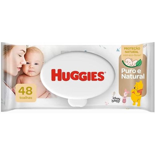 Lenço Umedecido Huggies Pure Care Recém-Nascido 48 Unidades