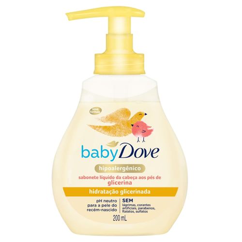 Sabonete Líquido Infantil Baby Dove Hidratação Glicerinada 200ml