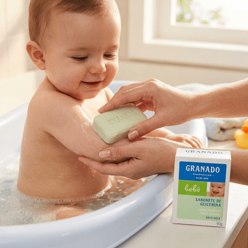Sabonete Infantil Granado Bebê Glicerina Erva Doce 90g