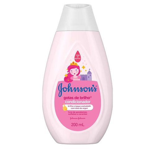 Condicionador Infantil Johnson's Baby Gotas de Brilho 200ml