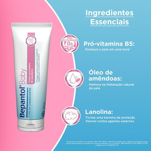 Creme para Assaduras Bepantol Baby 120g