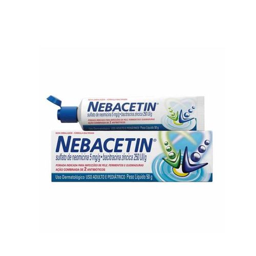 Pomada Antibiótica Nebacetin EMS 50g