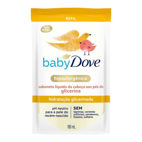 Sabonete Líquido Infantil Dove Baby Hidratação Glicerinada Refil 180ml