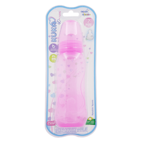 Mamadeira Kuka Aquarela Rosa 250ml