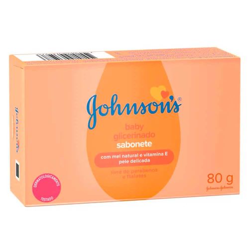 Sabonete Infantil Johnson's Baby Glicerina 80g