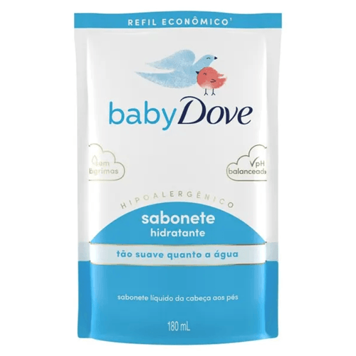 Sabonete Líquido Infantil Baby Dove Hidratação Enriquecida Refil 180ml