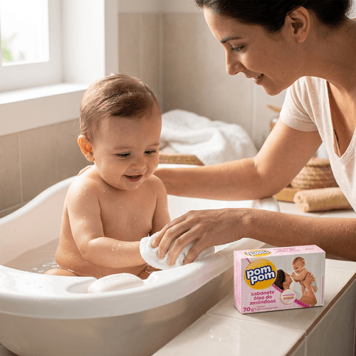 Sabonete Infantil Pom Pom Óleo de Amêndoas 70g
