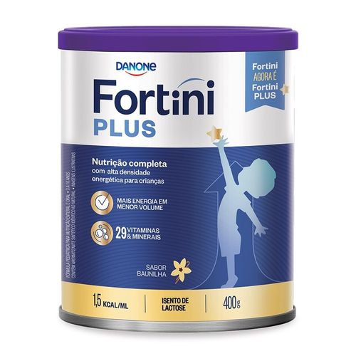 Suplemento Infantil Danone Fortini Plus Baunilha 400g