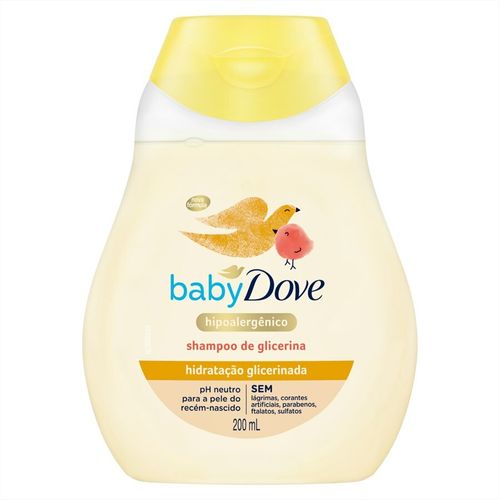 Shampoo Infantil Dove Baby Hidratação Glicerinada 200ml