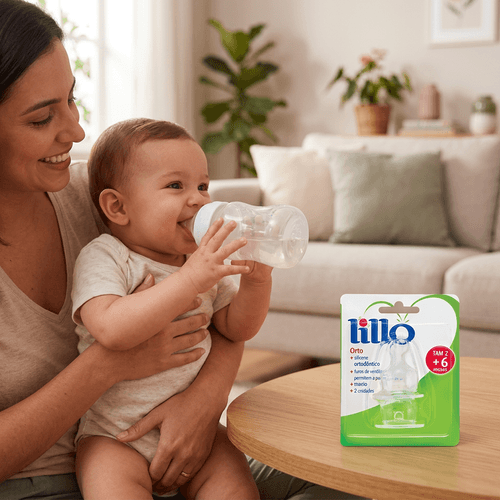 Bico de Mamadeira Lillo Clássica 6+ Meses 2 Unidades