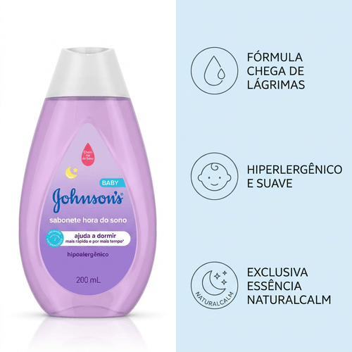 Sabonete Líquido Infantil Johnson's Baby Hora do Sono 200ml