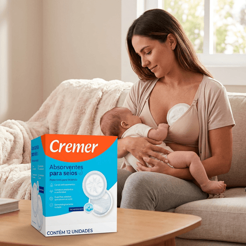 Absorvente para Seios Cremer 12 Unidades