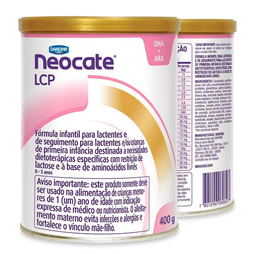 Fórmula Infantil Neocate LCP 400g