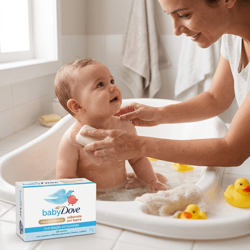 Sabonete Infantil Baby Dove Hidratação Enriquecida 75g