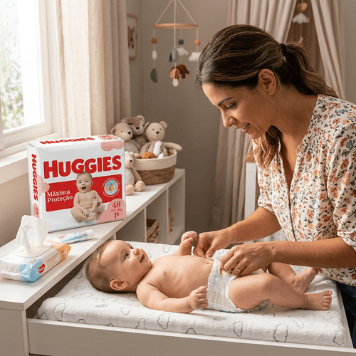 Fralda Huggies Máxima Proteção Mega P 48 Unidades