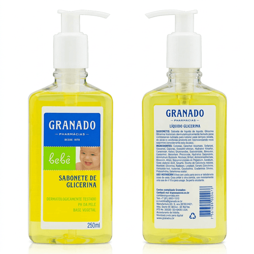 Sabonete Líquido Infantil Granado Bebê Glicerina 250ml
