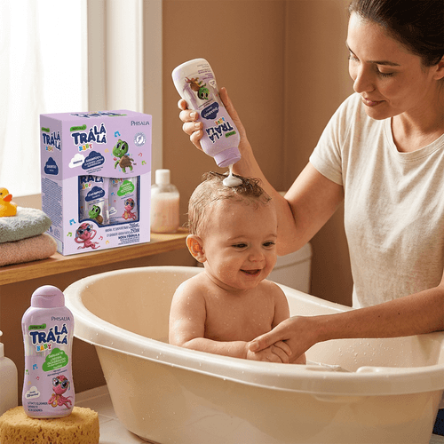 Kit Infantil Tra Lá Lá Baby Suave Lavanda Shampoo 250ml + Sabonete Líquido 250ml