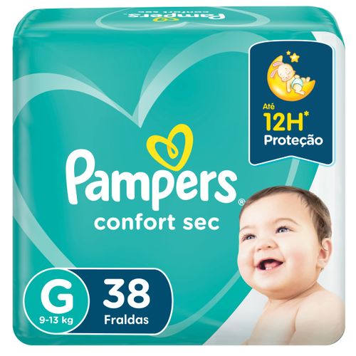 Fralda Pampers Confort Sec Tamanho G - 38 Uni