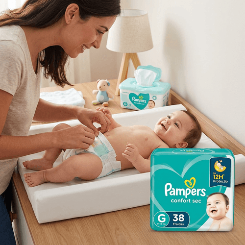 Fralda Pampers Confort Sec Tamanho G - 38 Uni