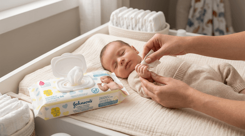 Lenço Umedecido Johnson's Baby Recém-Nascido 96 Unidades