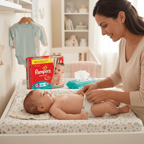 Fralda Pampers Supersec Pacotão Tamanho G - 26