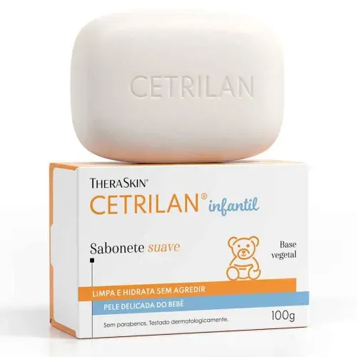 Sabonete Infantil em Barra Theraskin Cetrilan 100g
