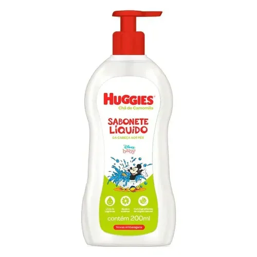 Sabonete Líquido Infantil Huggies Camomila 200ml