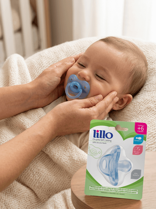 Chupeta Lillo Soft Calming Azul Tamanho 2