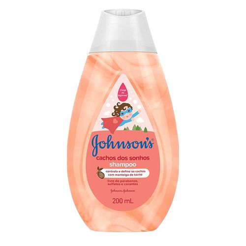Shampoo Infantil Johnson's Baby Cachos dos Sonhos 200ml
