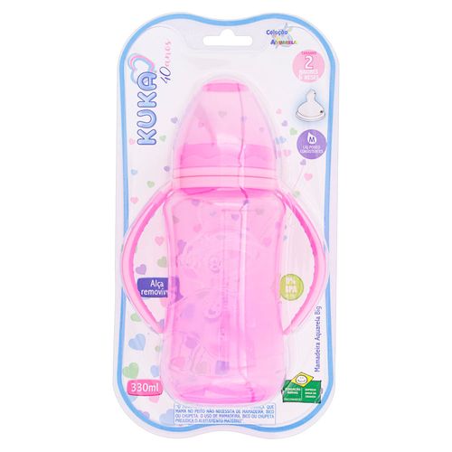 Mamadeira Kuka Aquarela Big Rosa 330ml