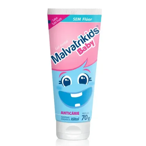 Creme Dental Infantil Malvatrikids Baby Sem Flúor 70g