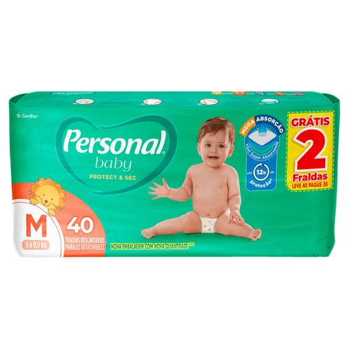 Fralda Personal Baby Tamanho M - Leve 40 Pague 38