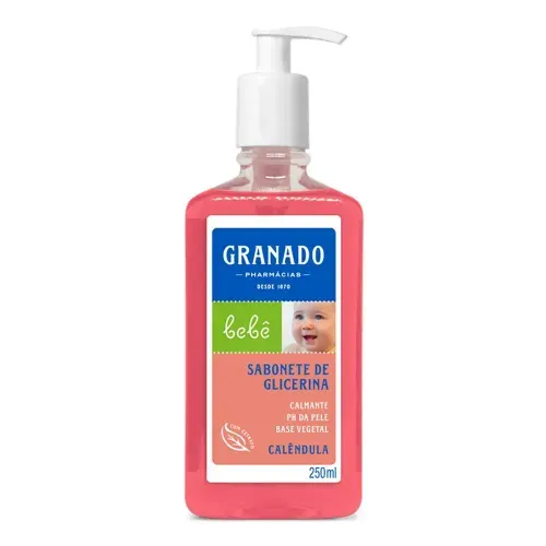 Sabonete Líquido Granado Glicerina Bebê Calêndula 250ml