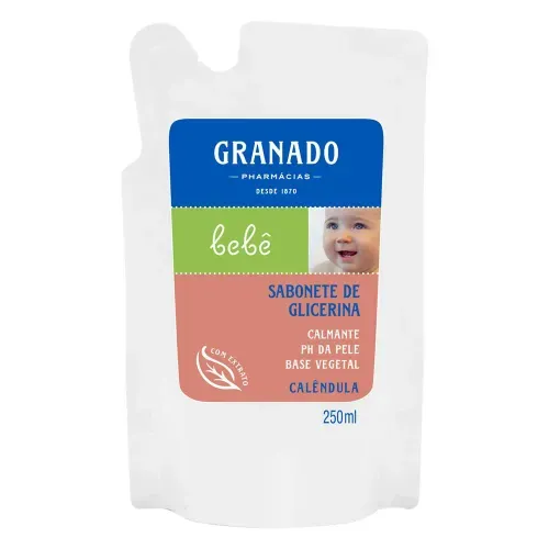 Sabonete Líquido Infantil Granado Bebê Calêndula Refil 250ml