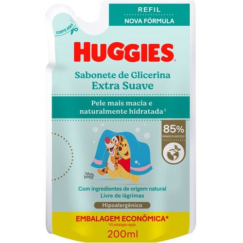 Sabonete Líquido Infantil Huggies Extra Suave Refil 200ml