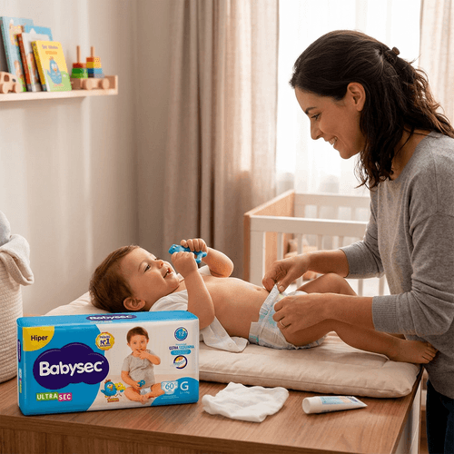 Fralda Babysec Ultrasec Hiper Galinha Pintadinha Tamanho G - 60 Uni