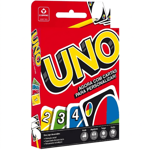 Jogo de Cartas Uno Copag 114 Unidades