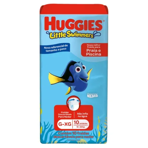 Fralda Infantil Huggies Little Swimmers G 10 Unidades