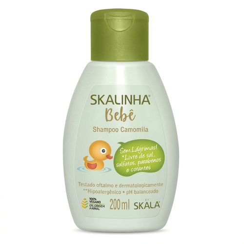 Shampoo Infantil Skalinha Bebê Camomila 200ml