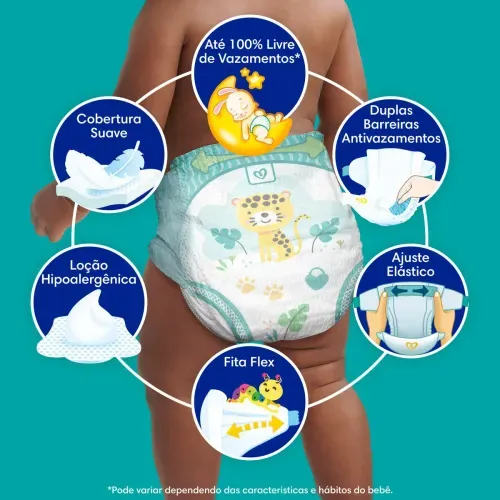 Fralda Infantil Pampers Confort Sec M 70 Unidades