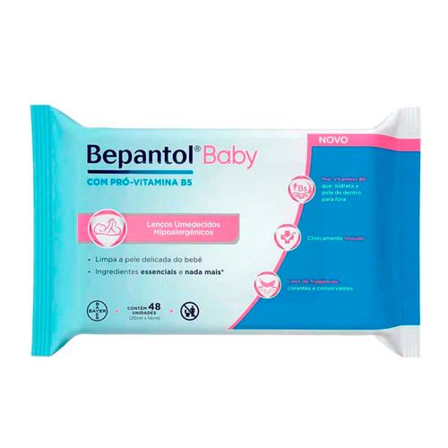 Lenço Umedecido Bepantol Baby 48 Unidades