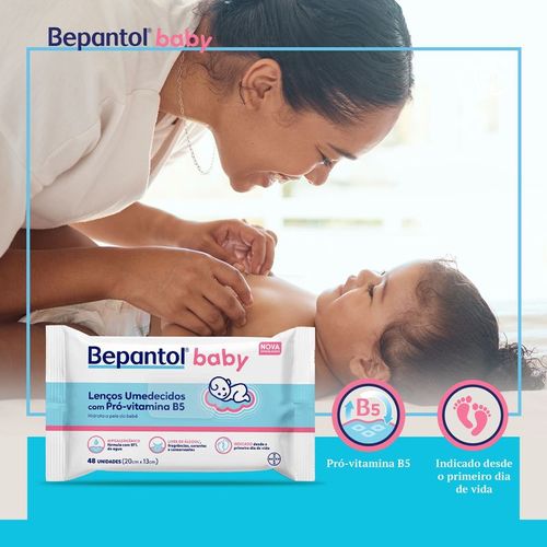 Lenço Umedecido Bepantol Baby 48 Unidades