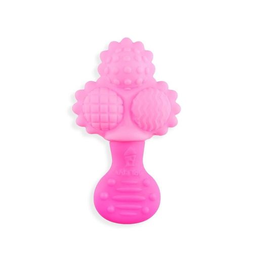 Mordedor Chocalho Vila Toy Bolas Rosa 1 Unidade