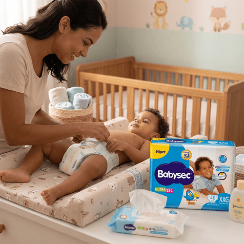 Fralda Infantil Babysec Ultrasec Galinha Pintadinha XXG 48 Unidades