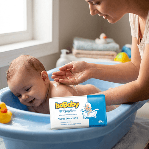 Sabonete Infantil Isababy Lovely Care Toque de Carinho 80g