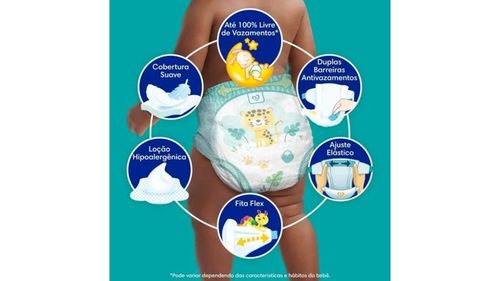 Fralda Pampers Confort Sec Super Tamanho XG - com 58 Unidades