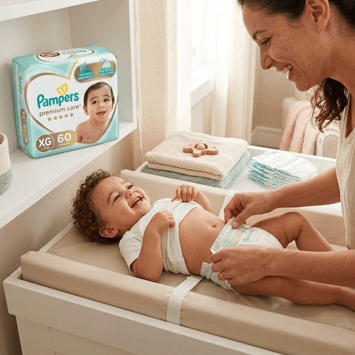 Fralda Infantil Pampers Premium Care XG 60 Unidades