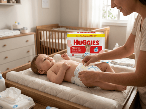 Fralda Huggies Máxima Proteção Hiper XG 58 Unidades