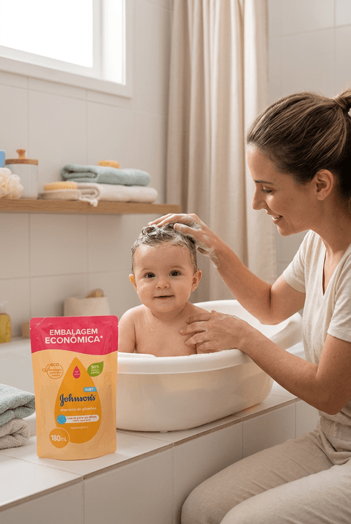 Shampoo Infantil Johnson's Baby Glicerina Refil 180ml